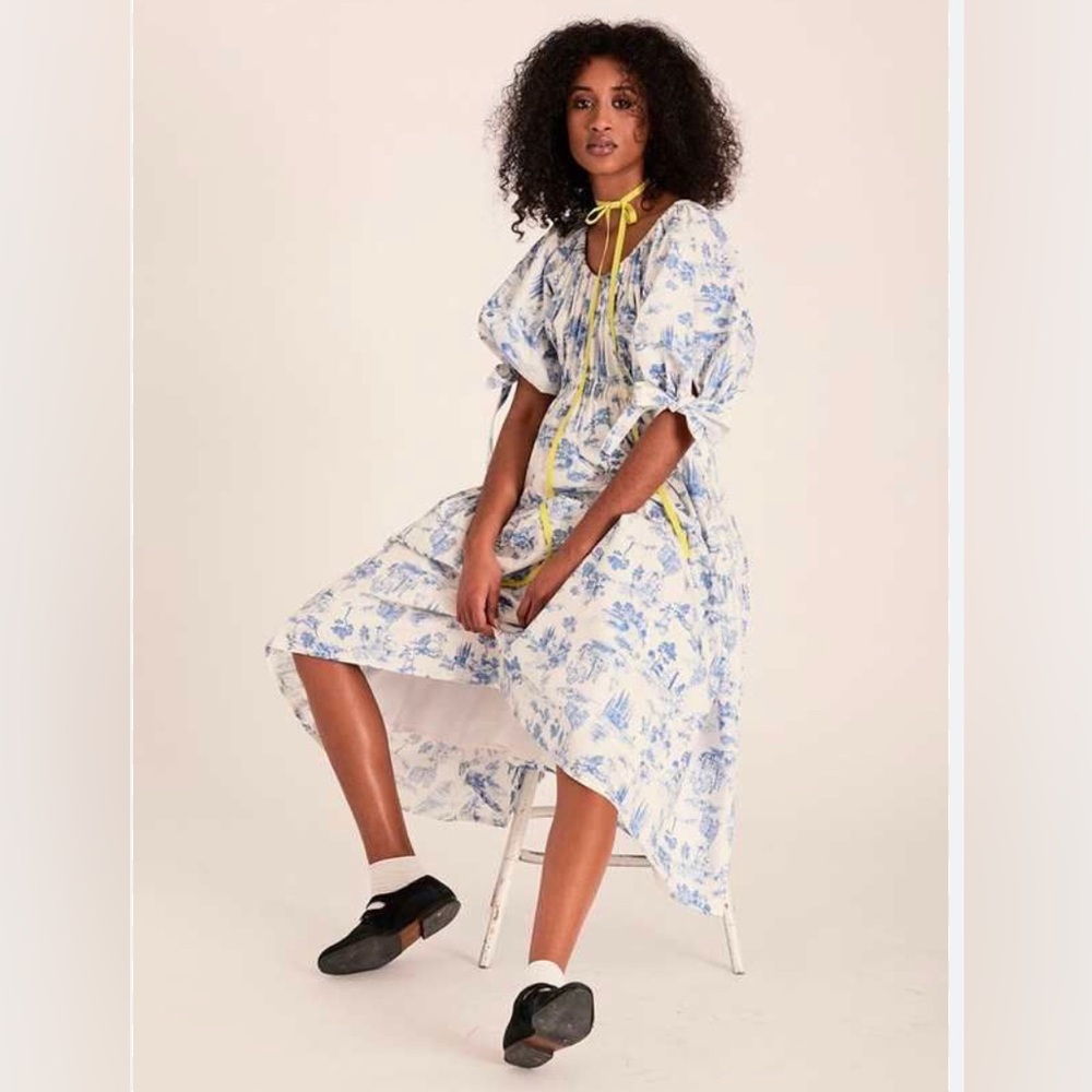 Eliza Faulkner Jolen dress, blue toile de jouy 🪻worn once